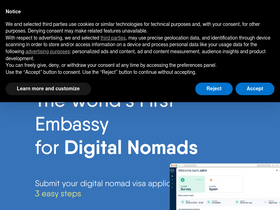'nomadsembassy.com' screenshot