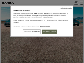 'dacia.es' screenshot