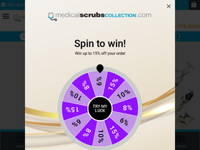 'medicalscrubscollection.com' screenshot