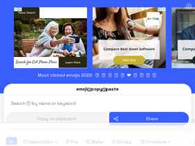 'emoji-copy-paste.com' screenshot