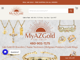 myazgold.com homepage screenshot