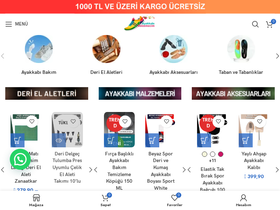 'ayakkabimalzemecim.com' screenshot