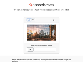 'endocrineweb.com' screenshot
