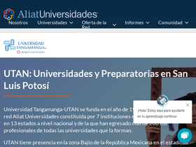 'utan.edu.mx' screenshot