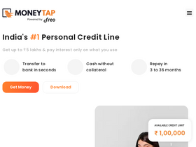 'moneytap.com' screenshot
