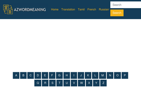 'azwordmeaning.com' screenshot