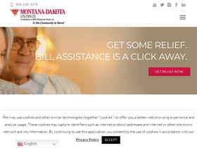 'montana-dakota.com' screenshot