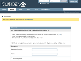 'forumbridge.pl' screenshot