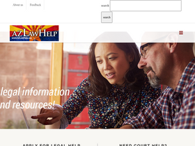 'azlawhelp.org' screenshot