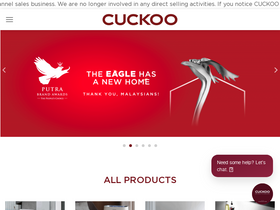 'cuckoo.com.my' screenshot