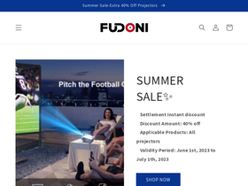 Fudonipower homepage screenshot