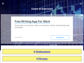'cours-et-exercices.com' screenshot