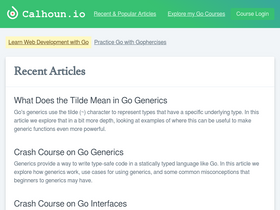 'calhoun.io' screenshot