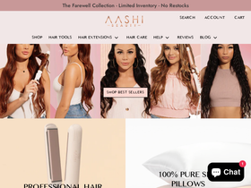 Aashibeauty homepage screenshot
