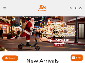 Kukirin Escooter website screenshot