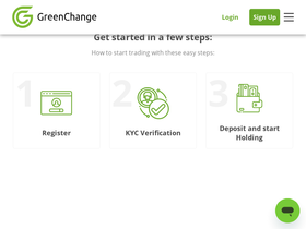 'greenchange.io' screenshot