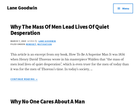 'lanegoodwin.com' screenshot