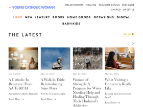 'theyoungcatholicwoman.com' screenshot