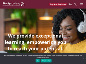 'simplyacademy.com' screenshot