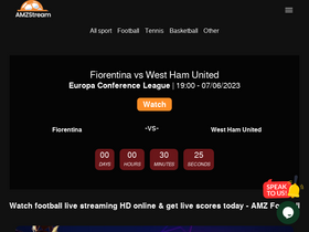 'amzfootball.tv' screenshot