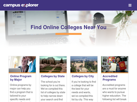 'campusexplorer.com' screenshot