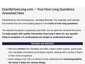 'exactlyhowlong.com' screenshot