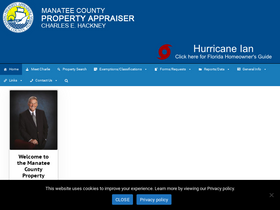 'manateepao.gov' screenshot