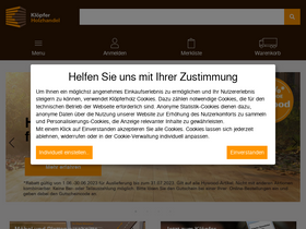 'kloepfer.de' screenshot