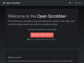 'openscrobbler.com' screenshot