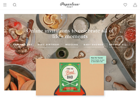 'paperlesspost.com' screenshot