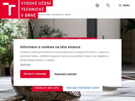 'vutbr.cz' screenshot