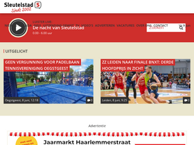 'sleutelstad.nl' screenshot