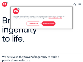 'paconsulting.com' screenshot