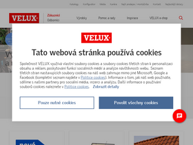 'velux.cz' screenshot