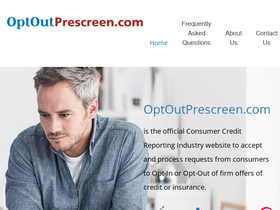 'optoutprescreen.com' screenshot