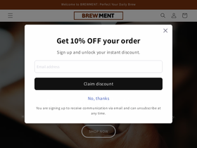 brew-ment.com homepage screenshot