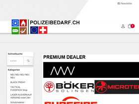 'polizeibedarf.ch' screenshot