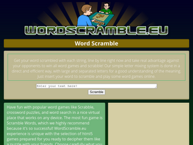 'wordscramble.eu' screenshot