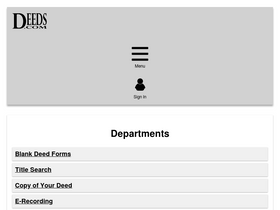'deeds.com' screenshot