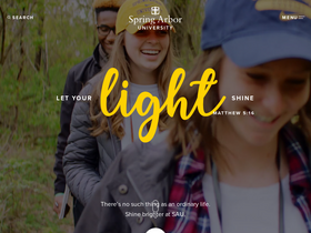 'arbor.edu' screenshot