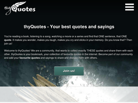 'thyquotes.com' screenshot
