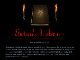 'satanslibrary.org' screenshot