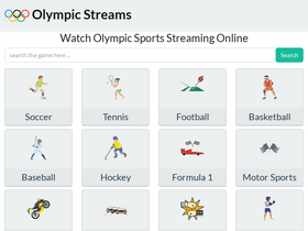 'olympicstreams.me' screenshot