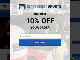 'clarkstreetsports.com' screenshot