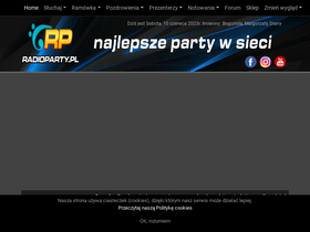 'radioparty.pl' screenshot
