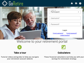 'go-retire.com' screenshot