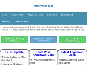 'anganwadijobs.com' screenshot