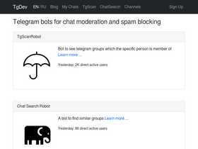 'tgdev.io' screenshot