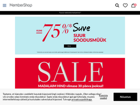 'membershop.ee' screenshot