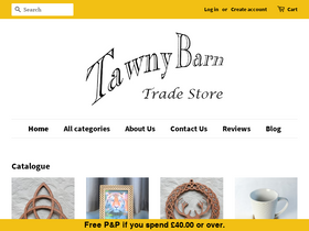 tawnybarn.shop homepage screenshot
